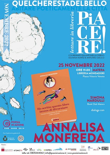 Annalisa Monfreda presenta a Matera il libro Ho scritto un libro