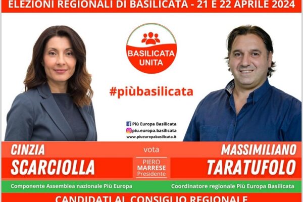 Elezioni regionali Basilicata 2024, Scarciolla e Taratufolo (Candidati Consiglieri "Basilicata Unita"): "Silenzio del centrodestra sull'autonomia differenziata. Cosa nascondono ai lucani?"