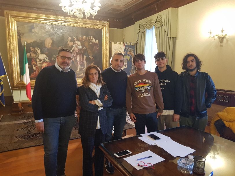 Delegazione Consulta provinciale studenti di Matera ricevuta dal presidente Piero Marrese