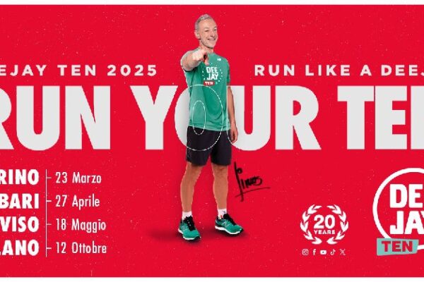 Deejay Ten 2025, la corsa di Radio Deejay ideata da Linus a Torino, Bari, Treviso e Milano: iscrizioni aperte. Run your Ten. Run like a Deejay