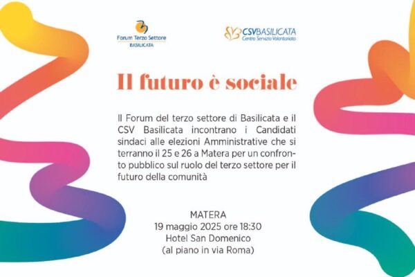 Confronto tra candidati sindaco di Matera organizzato da Forum Regionale del Terzo Settore e Csv Basilicata
