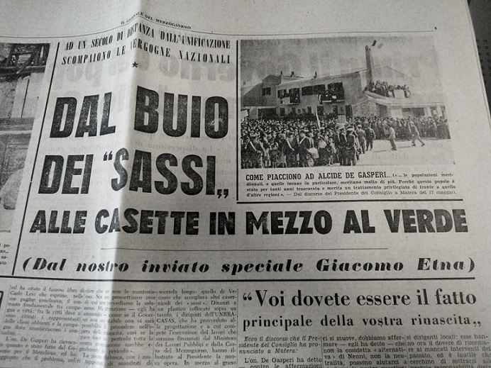 "La storia siamo noi", Nino Vinciguerra ricorda il 68° anniversario del borgo La Martella