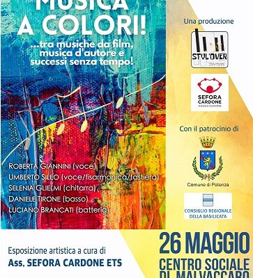 "Musica a colori! - tra musiche da film, musica d'autore e successi senza tempo", evento a Potenza
