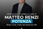 Elezioni regionali Basilicata 2024, Matteo Renzi a Potenza
