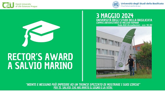 Cerimonia consegna "Rector's Award" alla famiglia di Salvio Marino all'Unibas di Potenza