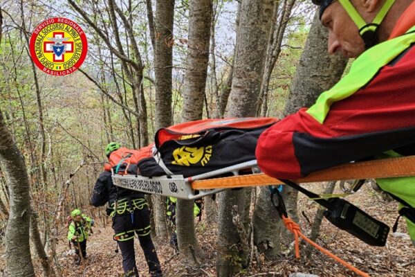 Intervento di recupero di escursionista scivolata tra Piano Gaudolino e Monte Pollino