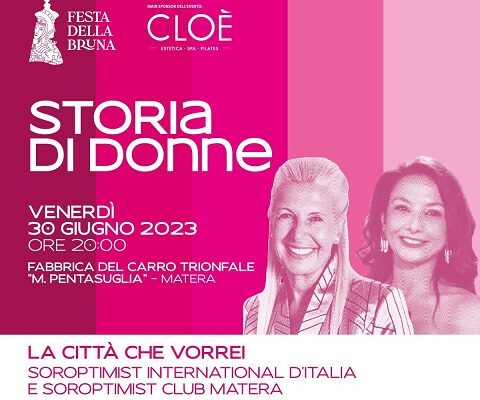 Festa della Bruna 2023, Soroptmist Club Matera partecipa a "Storie di donne” con Mariolina Coppola