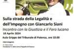 "Sulla strada della Legalità e dell’Impegno con Giancarlo Siani", incontro con la Giustizia e il Foro lucano a Potenza